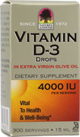 Natures Answer Vitamin D-3 Drops 4000IU 0.5 oz