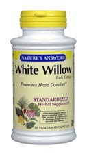Natures Answer White Willow Bark Standardized 60 vegicaps