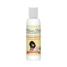 Natures Baby Baby Oil Organic Mandarin/Coconut 4 oz