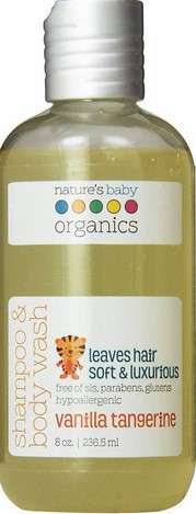 Natures Baby Shampoo All Natural Vanilla Tangerine 8 oz