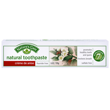 Natures Gate Creme de Anise Toothpaste 6 oz-OUT OF STOCK