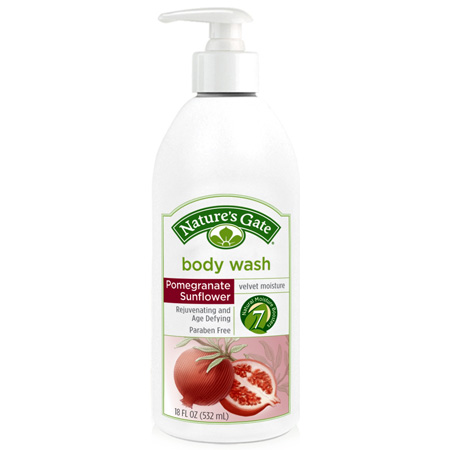 Natures Gate Pomegranate Velvet Moisture Body Wash 18 oz