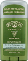 Natures Gate Tea Tree Blue Cypress Deodorant Stick 1.7 oz TEMPORARELY UNAVAILABLE