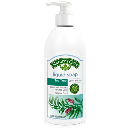 Natures Gate Tea Tree Velvet Moisture Liquid Soap 16 oz