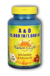 Natures Life - A 25000 IU/D 1000 IU 25,000iu/1000iu 250 Sg