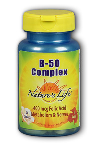 Natures Life - B-Complex, 50 mg 50mg 50 Tab