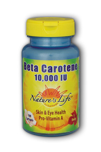 Natures Life - Beta Carotene 10,000 IU 10,000iu 100 Sg