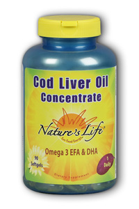 Natures Life - Cod Liver Oil Concentrate 1000mg 90 Sg