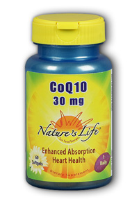 Natures Life - CoQ-10 Lipid Form 30 mg 30mg 60 Sg