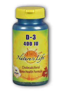 Natures Life - D-3 400 IU 400iu 200 Sg-UNAVAILABLE