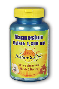Natures Life - Magnesium Malate 1,300mg 1300mg 100 Tab