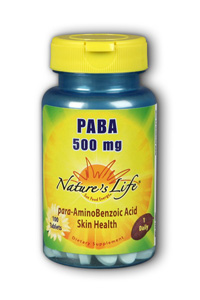 Natures Life - PABA, 500 mg 500mg 100 Tab-OUT OF STOCK