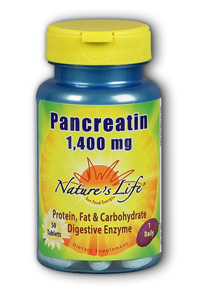 Natures Life - Pancreatin 4X Strength 1400mg 50 Tab