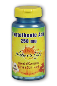 Natures Life - Pantothenic Acid, 250 mg 250mg 100 Tab