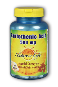 Natures Life - Pantothenic Acid, 500 mg 500mg 100 Tab-UNAVAILABLE