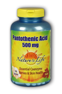 Natures Life - Pantothenic Acid, 500 mg 250 Tab-UNAVAILABLE