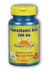 Natures Life - Pantothenic Acid, 500 mg 500mg 50 Tab-UNAVAILABLE