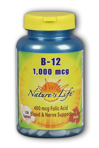 Natures Life - Vitamin B-12, 1,000 mcg 1000mcg 250 Tab