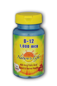 Natures Life - Vitamin B-12, 1,000 mcg 1000mcg 50 Tab