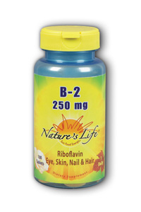 Natures Life - Vitamin B-2, 250mg 250mg 100 Tab