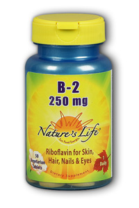 Natures Life - Vitamin B-2, 250mg 250mg 50 Tab
