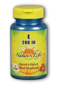 Natures Life - Vitamin E, 200 IU 200iu 50 Sg