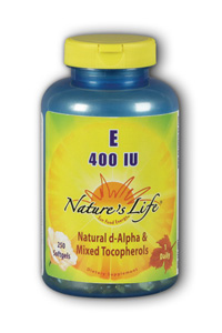 Natures Life - Vitamin E, 400 IU 400iu 250 Sg