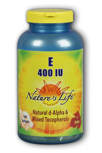 Natures Life - Vitamin E, 400 IU 400iu 500 Sg
