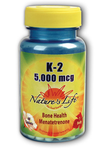 Natures Life - Vitamin K-2 5,000 mcg 5000mcg 60 Tab