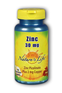 Natures Life - Zinc 30 mg Picolinate 30mg 100 Cap-OUT OF STOCK