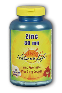 Natures Life - Zinc 30 mg Picolinate 30mg 250 Cap-OUT OF STOCK
