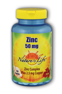 Natures Life - Zinc, 50 mg 50mg 250 Tab-OUT OF STOCK