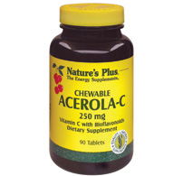 Natures Plus Acerola-C 250 Mg Chewable 90     TEMPORARILY UNAVAILABLE