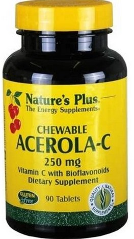 Natures Plus Acerola-C 250 Mg Chewable 90     TEMPORARILY UNAVAILABLE