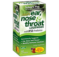 Natures Plus Adult Ear Nose Throat Lozenge 60