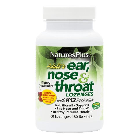 Natures Plus Adult Ear Nose Throat Lozenge 60