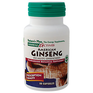 Natures Plus American Ginseng 250 Mg Vegetarian Capsule 60