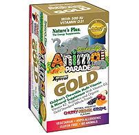 Natures Plus Animal Parade Gold Assorted Chewable 60