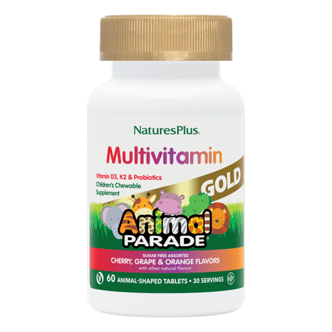 Natures Plus Animal Parade Gold Assorted Chewable 60