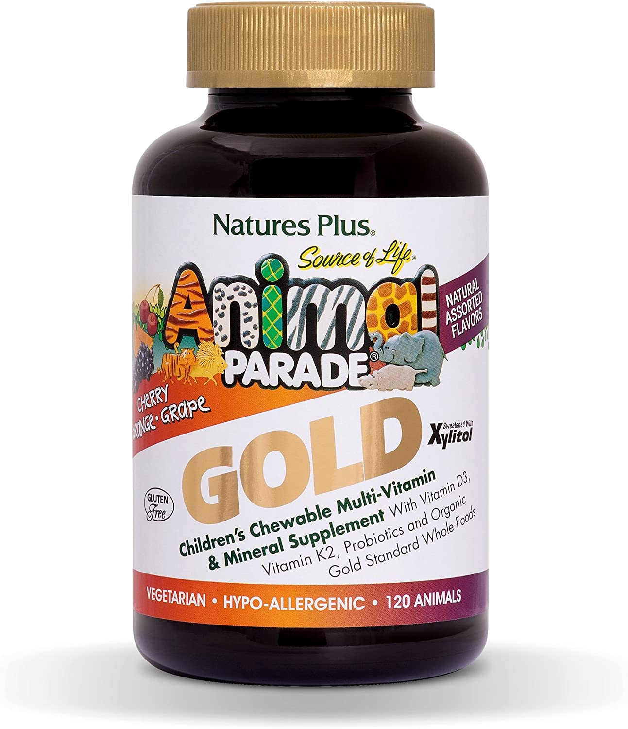 Natures Plus Animal Parade GOLD Natural Assorted Flavors 120