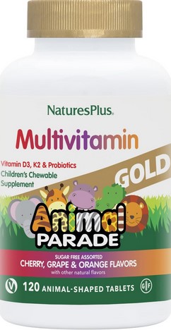 Natures Plus Animal Parade GOLD Natural Assorted Flavors 120