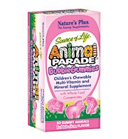 Natures Plus Animal Parade Gummies Bubble Gum 50