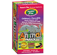 Natures Plus Animal Parade Sugarfree Assorted Chewable 90