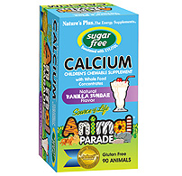 Natures Plus Animal Parade Sugarfree Calcium Chewable 90