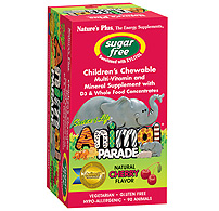 Natures Plus Animal Parade Sugar Free Cherry 90
