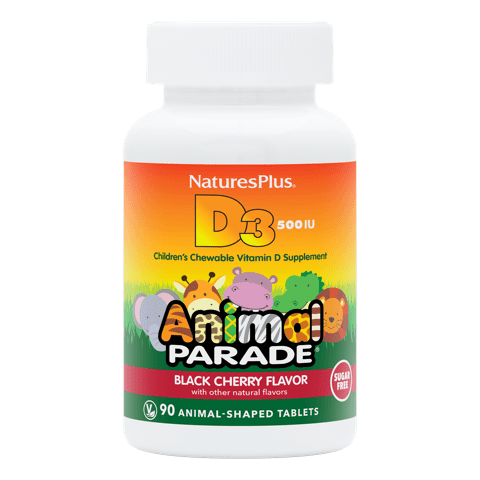 Natures Plus Animal Parade Sugarfree Vit D3 Chewable 90