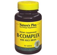 Natures Plus B-Complex + Rice Bran Tablet 90-OUT OF STOCK