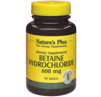 Natures Plus Betaine 600 Mg Tablet 90