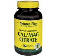 Natures Plus Cal/Mag Citrate 500Mg/250Mg Vegetarian Capsule 90