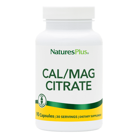 Natures Plus Cal/Mag Citrate 500Mg/250Mg Vegetarian Capsule 90